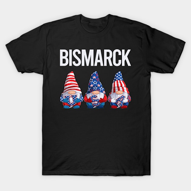 Happy USA Bismarck T-Shirt by flaskoverhand